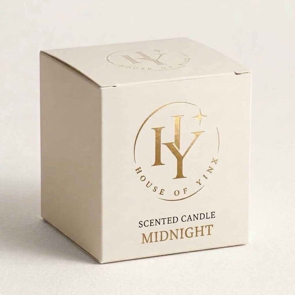 House of Yinx Midnight geurkaars verpakking