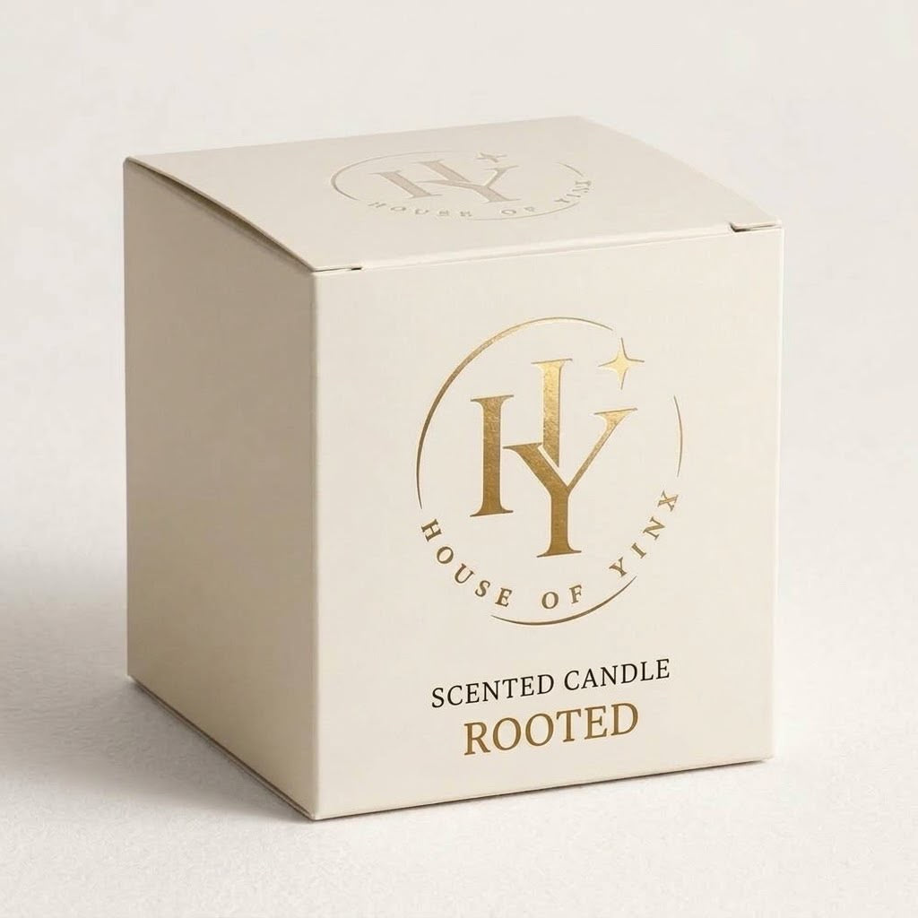 House of Yinx Rooted geurkaars met verpakking